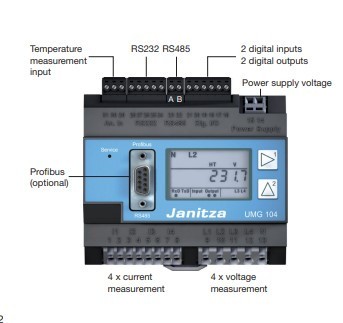 Janitza   UMG104 Digital Signal Processor