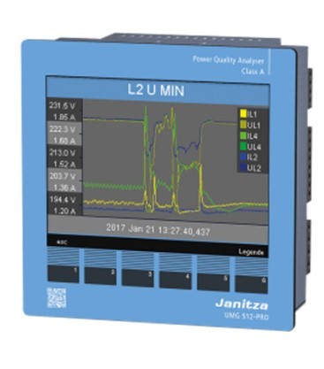 Janitza   UMG512-PRO [52.17.003] - Class A Voltage Quality Analyzer With Rcm