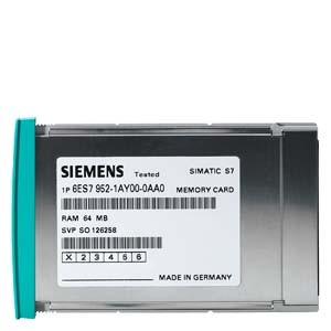 Siemens  6ES7952-0AF00-0AA0  SIMATIC S7, RAM Memory Card for S7-400, long design, 64 Kbyte